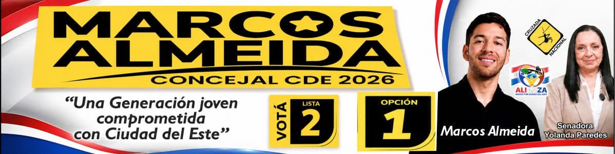 Publicidad de Marcos Almeida - Alianza Unidos por CDE